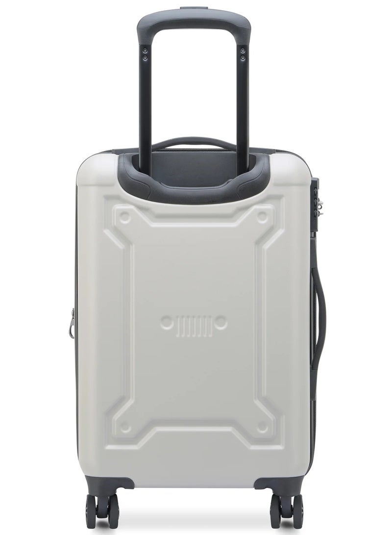 Jeep JH004C 55 Cm Hardcase 4-Double Wheeled Expandable Cabin Luggage Trolley - Grey Drizzle - Image 4